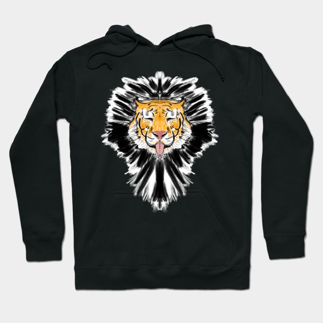 Tiger Splash Hoodie by CozyEasel